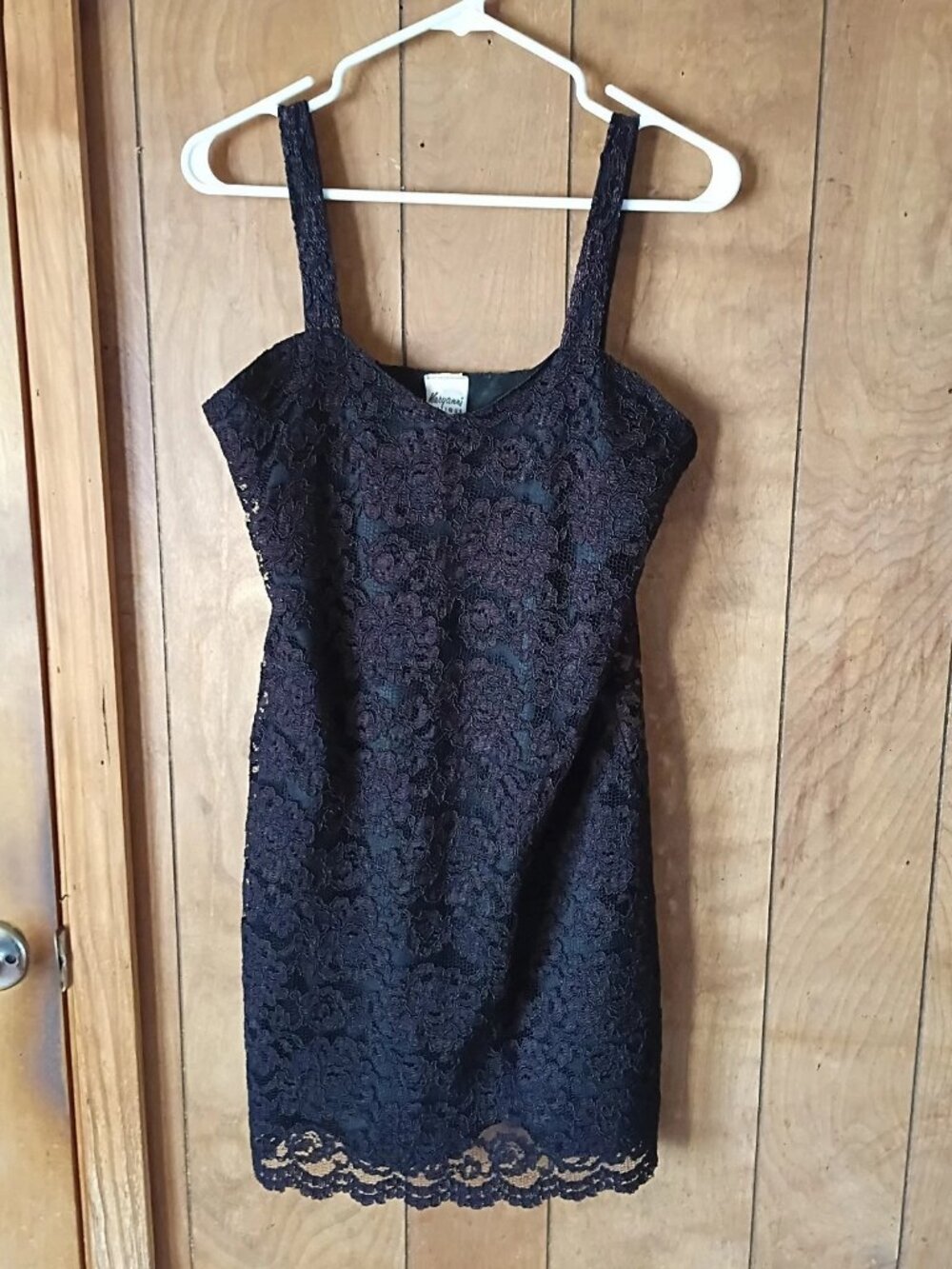 Vintage Y2K Maryann Boutique Black Lace Mini Dress Women’s Medium